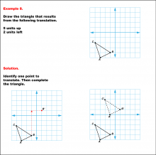 Math Example--Geometric Transformation--Translating Triangles--Example 8