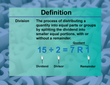 Video Definition 14--Primes and Composites--Division