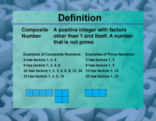 Video Definition 3--Primes and Composites--Composite Number